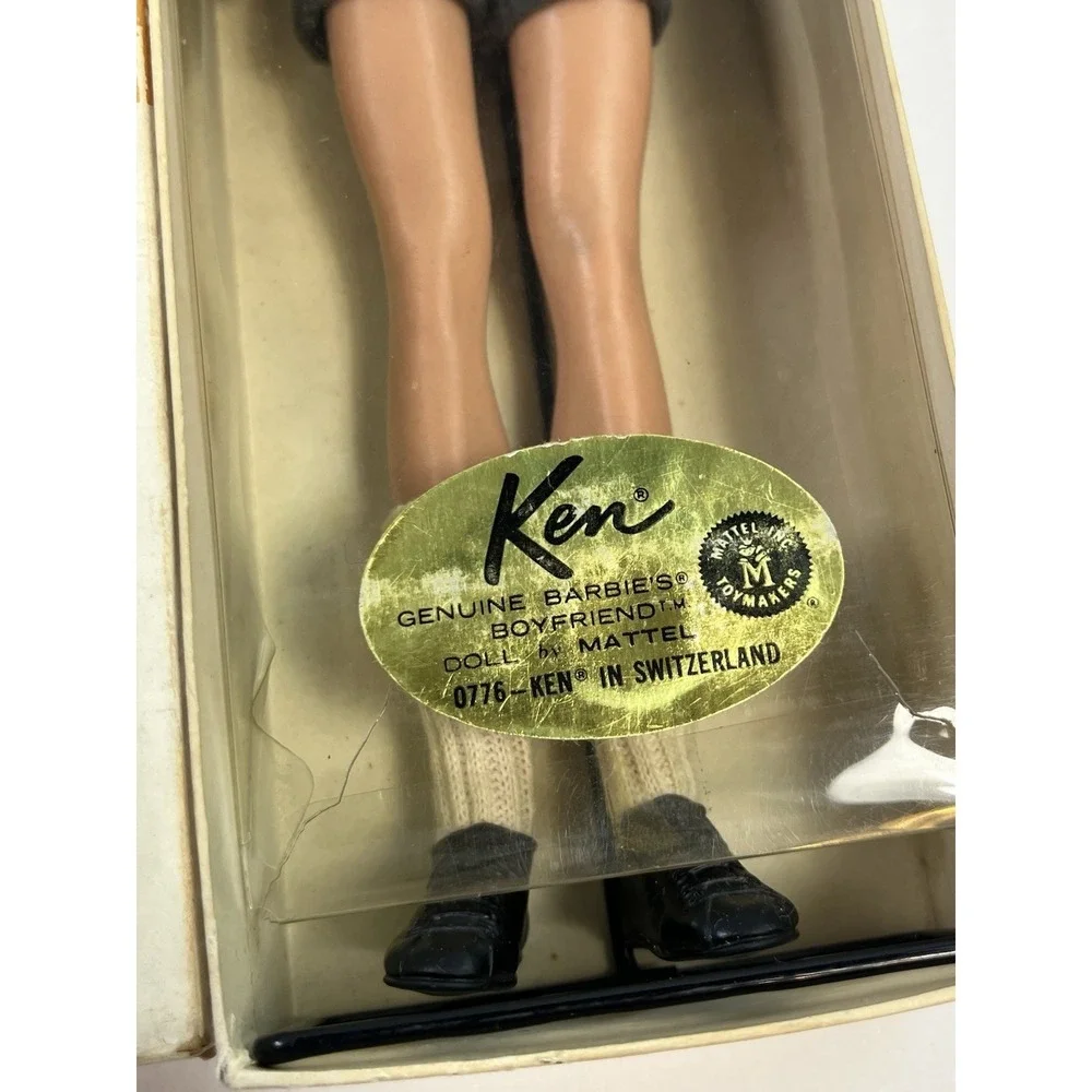 Vintage Ken Doll Barbie's Boyfriend 0776 In Switzerland Original Box 1960s RARE